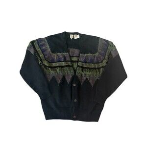 Bill Robin Son Mens M Wool Cardigan Boho Grandpacore Oversized Grunge Globincore